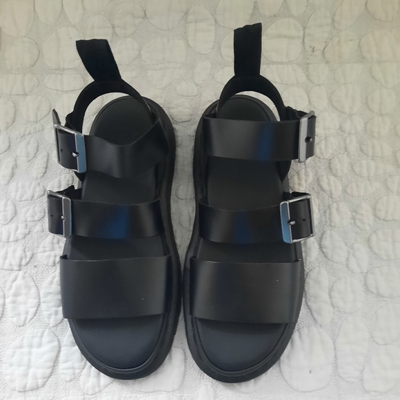 Dr Martens GRYPHON BRANDO LEATHER GLADIATOR SANDALS - Picture 4 of 8